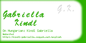 gabriella kindl business card